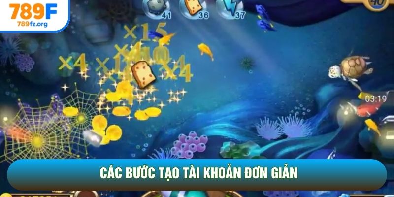 Các bước tạo tài khoản đơn giản