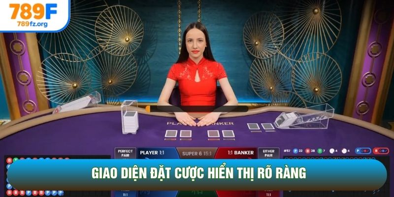 Giao diện đặt cược hiển thị rõ ràng Giao diện đặt cược hiển thị rõ ràng