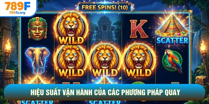 Hiệu suất vận hành của các phương pháp quay