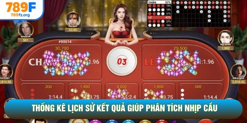 Thống kê lịch sử kết quả giúp phân tích nhịp cầu
